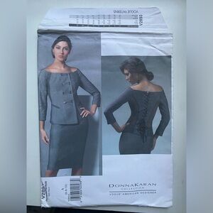 Donna Karan collection vogue American designer corset set v2893